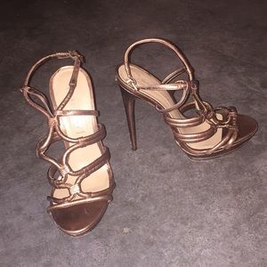 Brand new BCBG bronze stilettos
